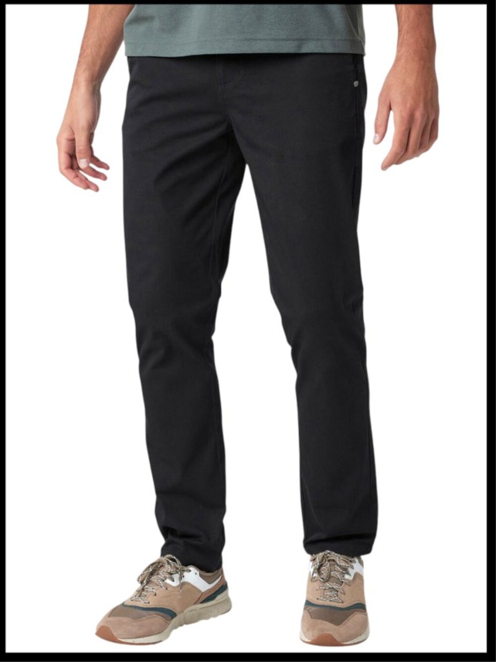 Vuori All Ways Pant Black Performance Stretch Twill M